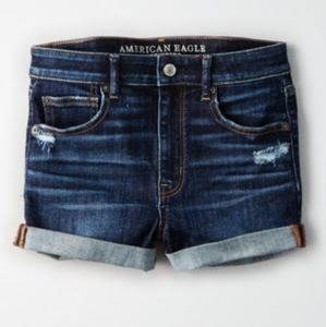 💕American Eagle Hi-Rise Denim Shortie